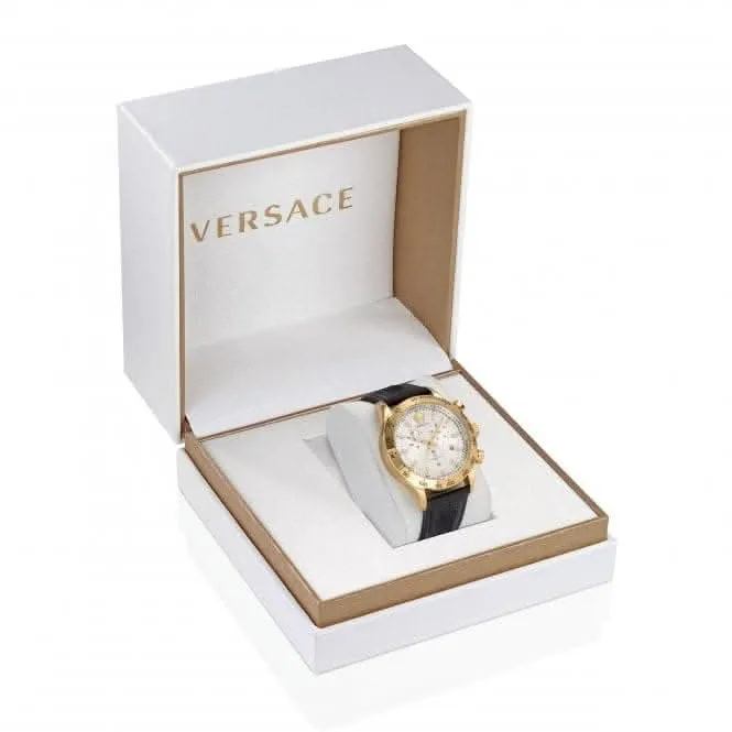 Gents Hellenyium Armbanduhr in Goldton und Silber-Weiß VE2U00222
