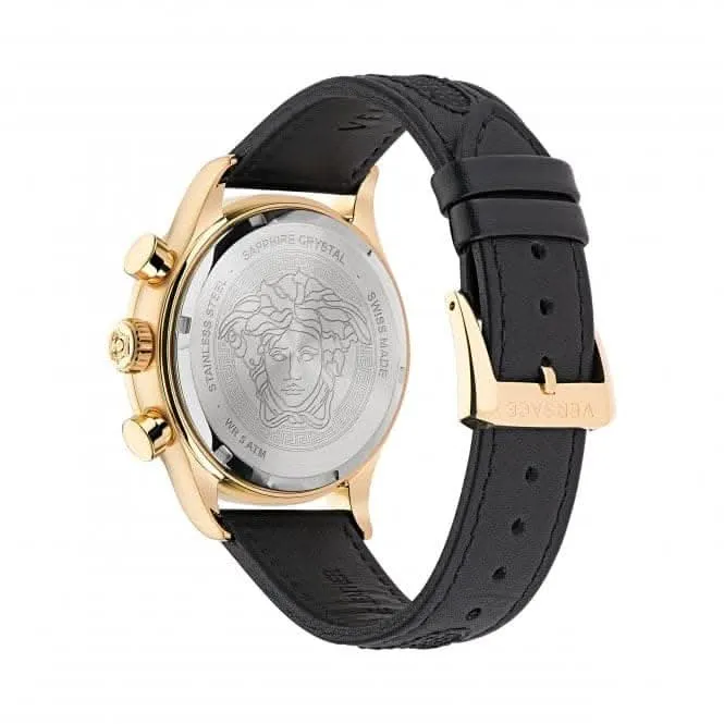 Gents Hellenyium Armbanduhr in Goldton und Silber-Weiß VE2U00222