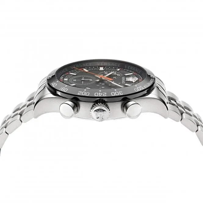 Gents Hellenyium Edelstahl Schwarze Uhr VE2U00322