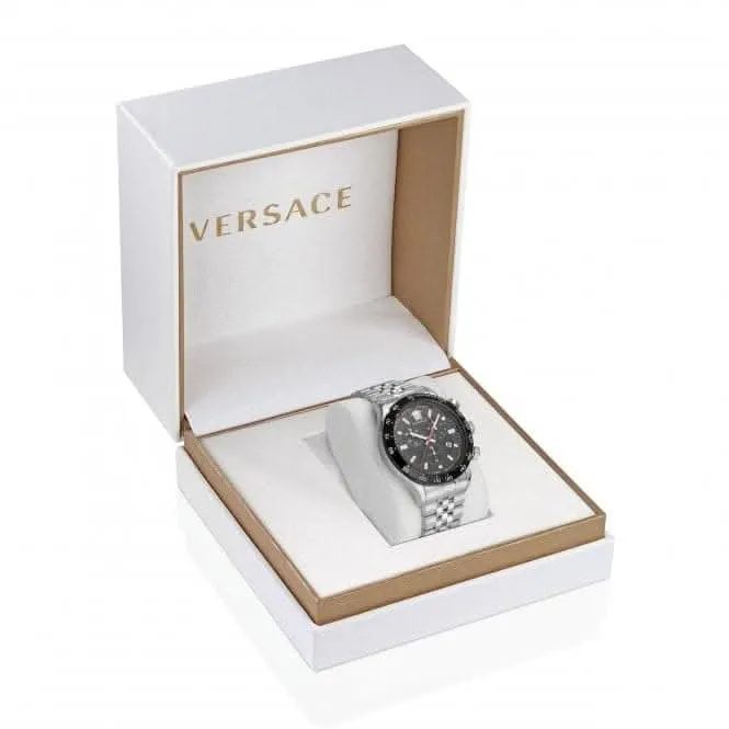 Gents Hellenyium Edelstahl Schwarze Uhr VE2U00322