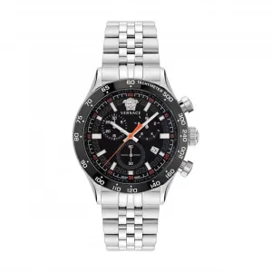 Gents Hellenyium Edelstahl Schwarze Uhr VE2U00322