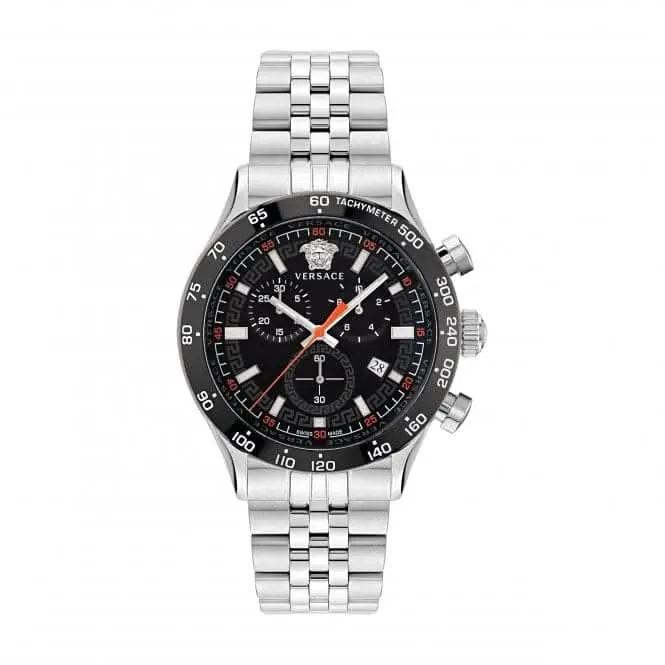 Gents Hellenyium Edelstahl Schwarze Uhr VE2U00322
