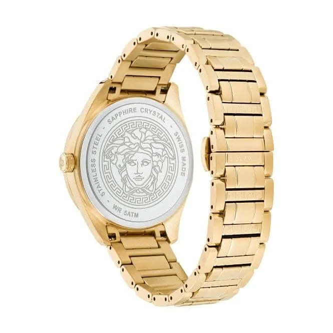 Herren V-Vertical Goldfarbene Graue Uhr VE3H00622