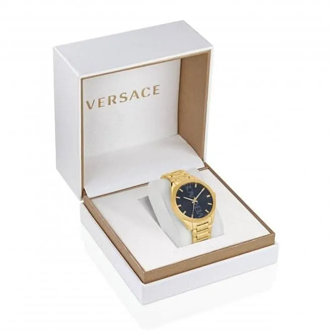 Herren V-Vertical Goldfarbene Graue Uhr VE3H00622