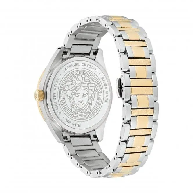 Herren V-Vertical Edelstahl Uhr Blau VE3H00422