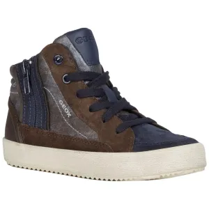 Geox Jungen Alonisso Braun/Marine Wildleder Hi (Größen 36-37)