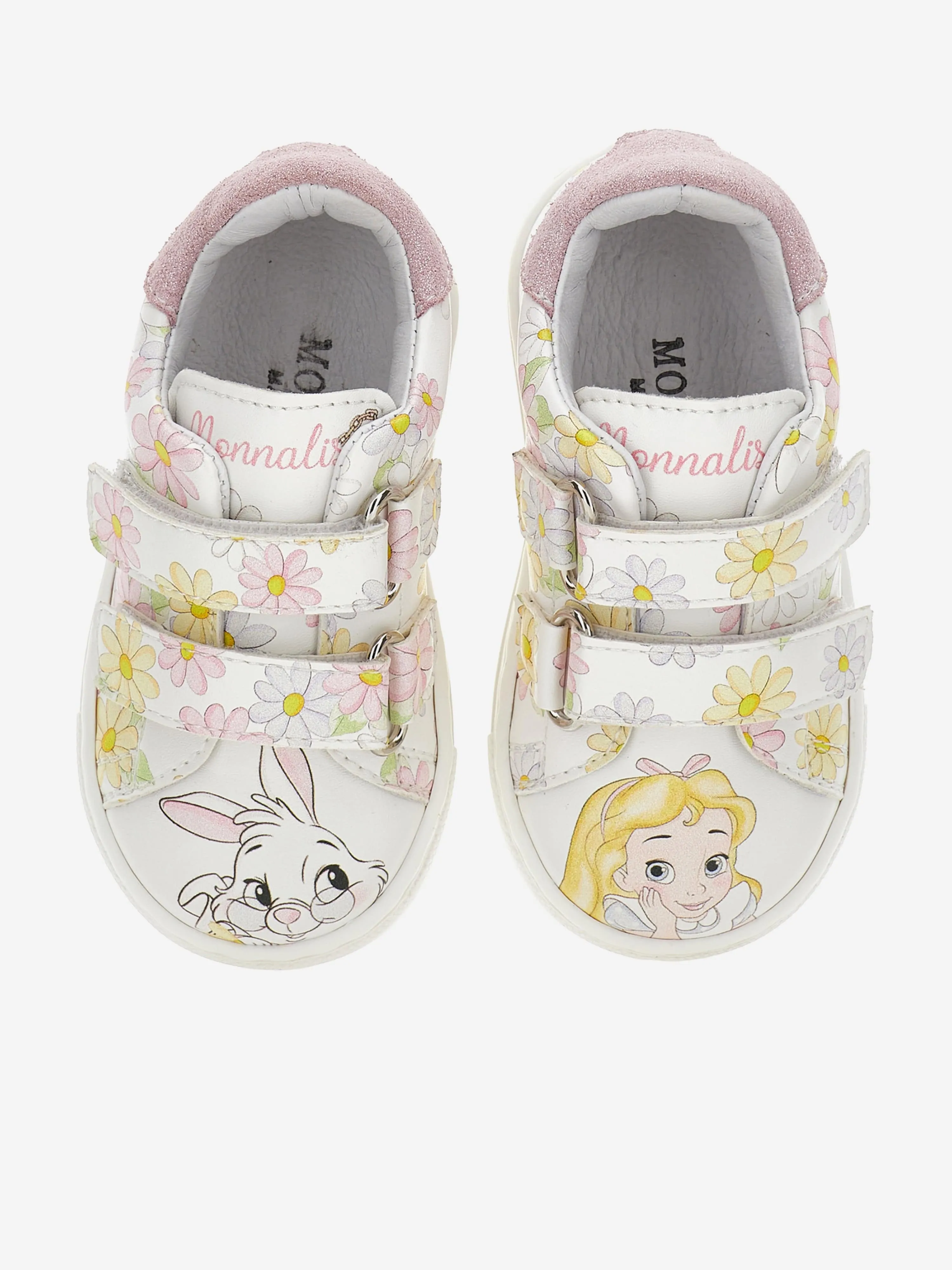 Mädchen Daisy Print Turnschuhe in Weiß