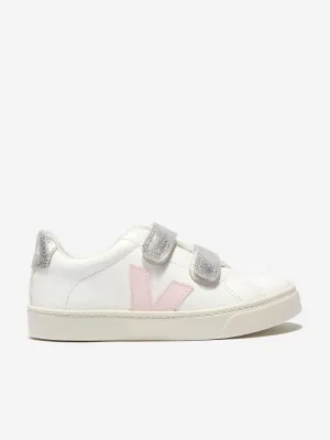 Mädchen Esplar ChromeFree Leder Turnschuhe in Weiß