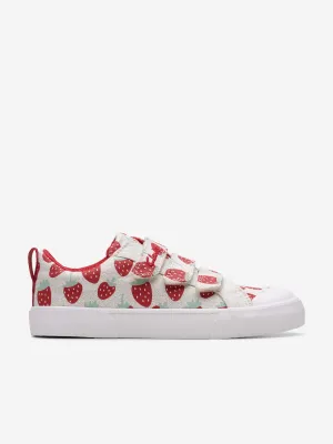 Mädchen Foxing Fraise Turnschuhe in Beige