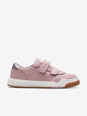Mädchen Leder Urban Solo Turnschuhe in Rosa