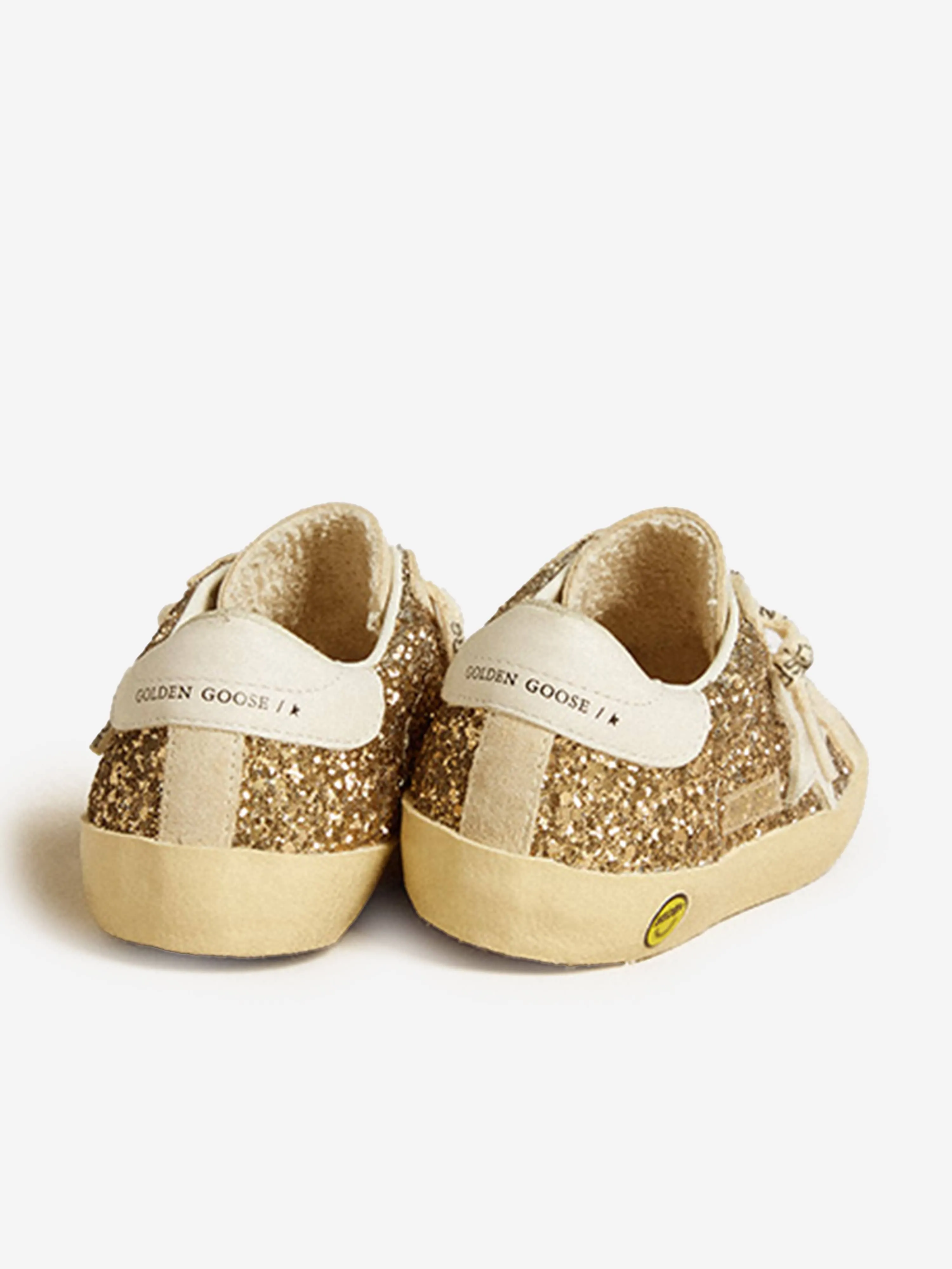 Mädchen Super-Star Glitzer Turnschuhe in Beige