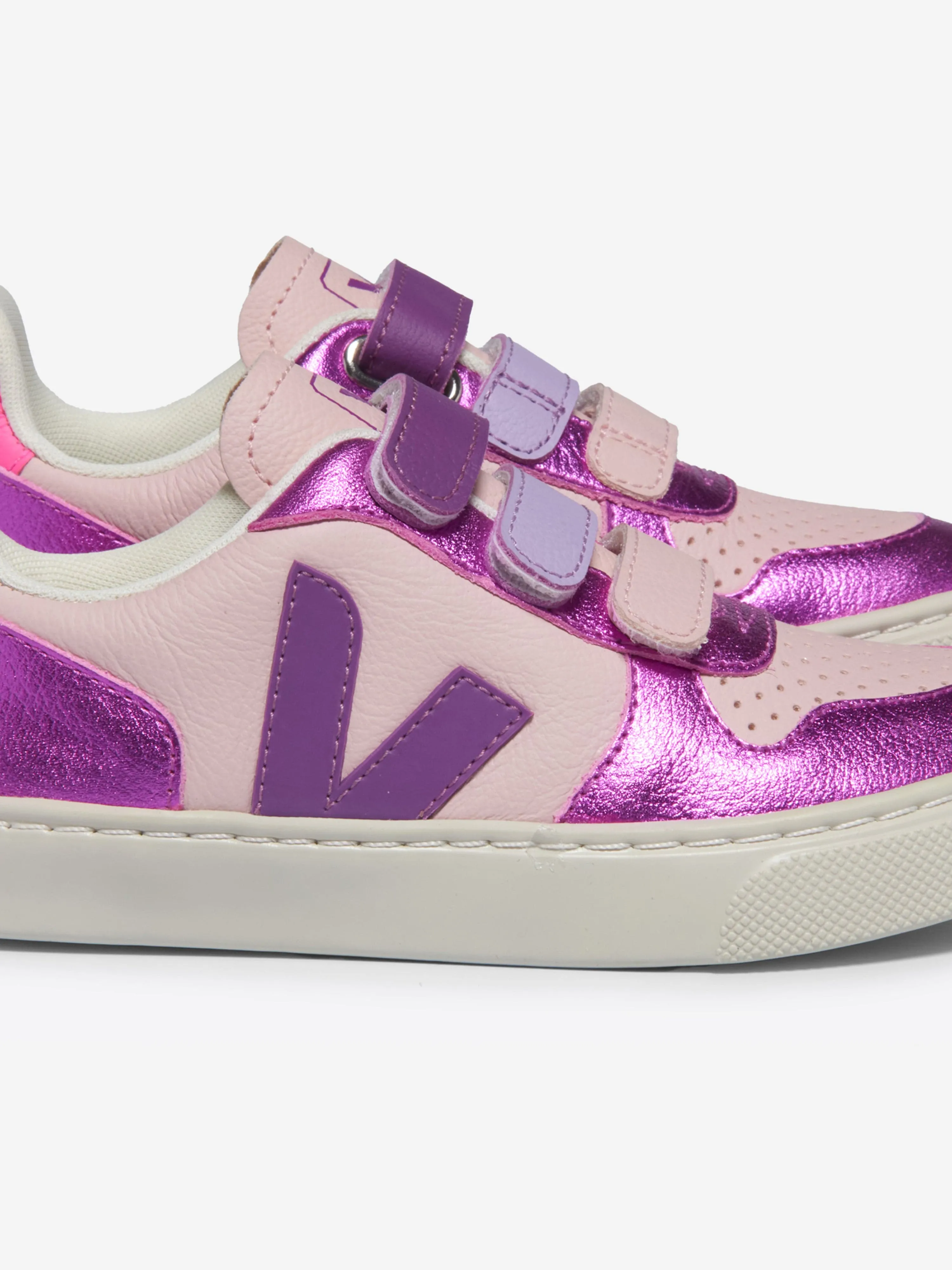 Mädchen V-10 Leder Turnschuhe in Lila