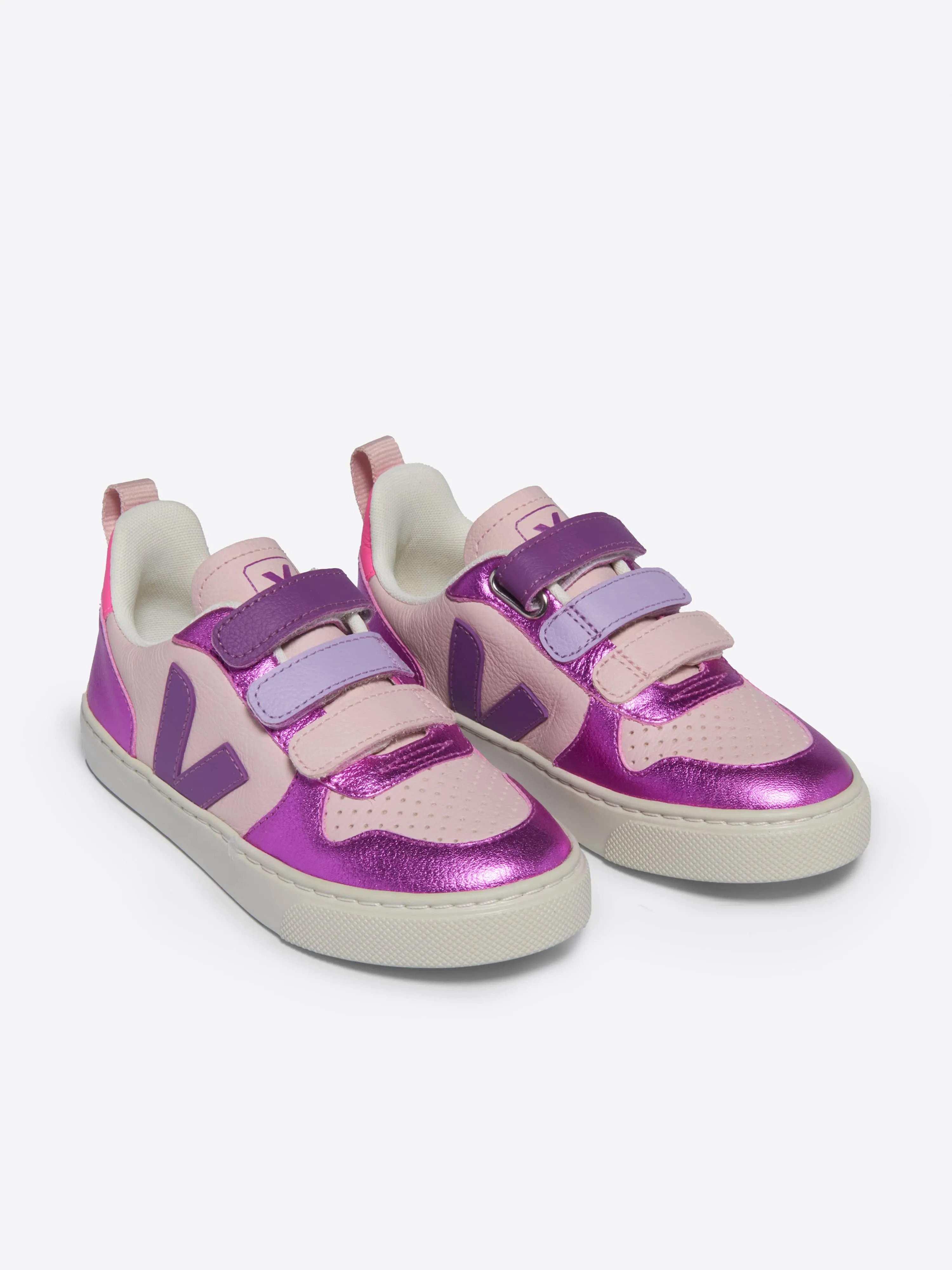 Mädchen V-10 Leder Turnschuhe in Lila