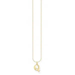 Vergoldete Buchstaben-Q-Halskette KE2026-413-39-L45V Thomas Sabo Halsketten