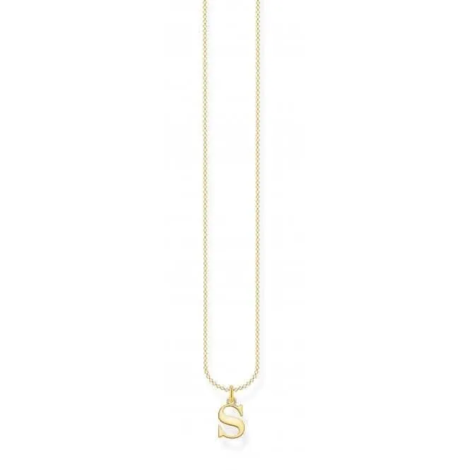 Vergoldete S-Buchstabenkette KE2028-413-39-L45V Thomas Sabo Ketten