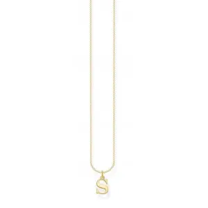 Vergoldete S-Buchstabenkette KE2028-413-39-L45V Thomas Sabo Ketten