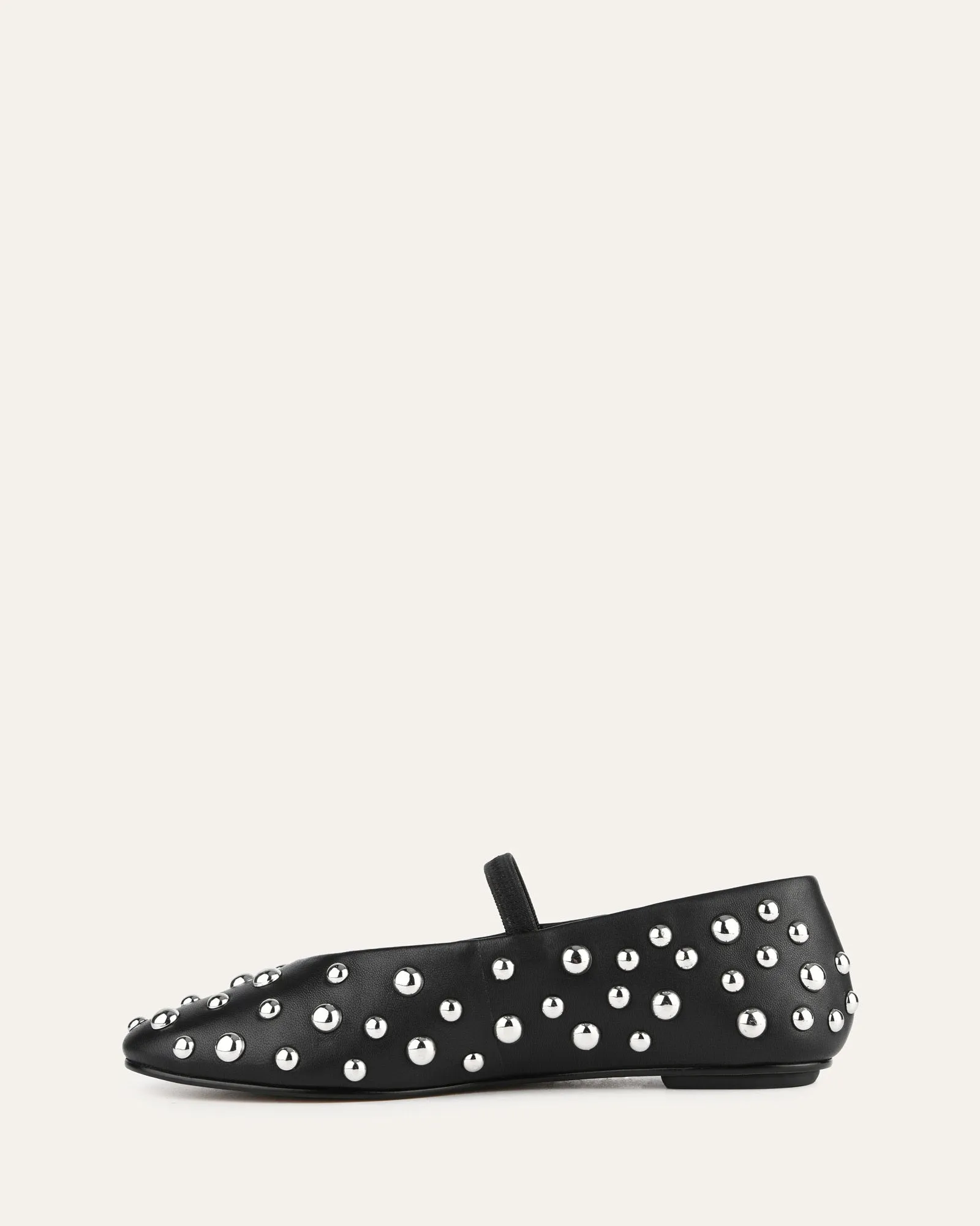 GOLDIE CASUAL FLATS SCHWARZES LEDER