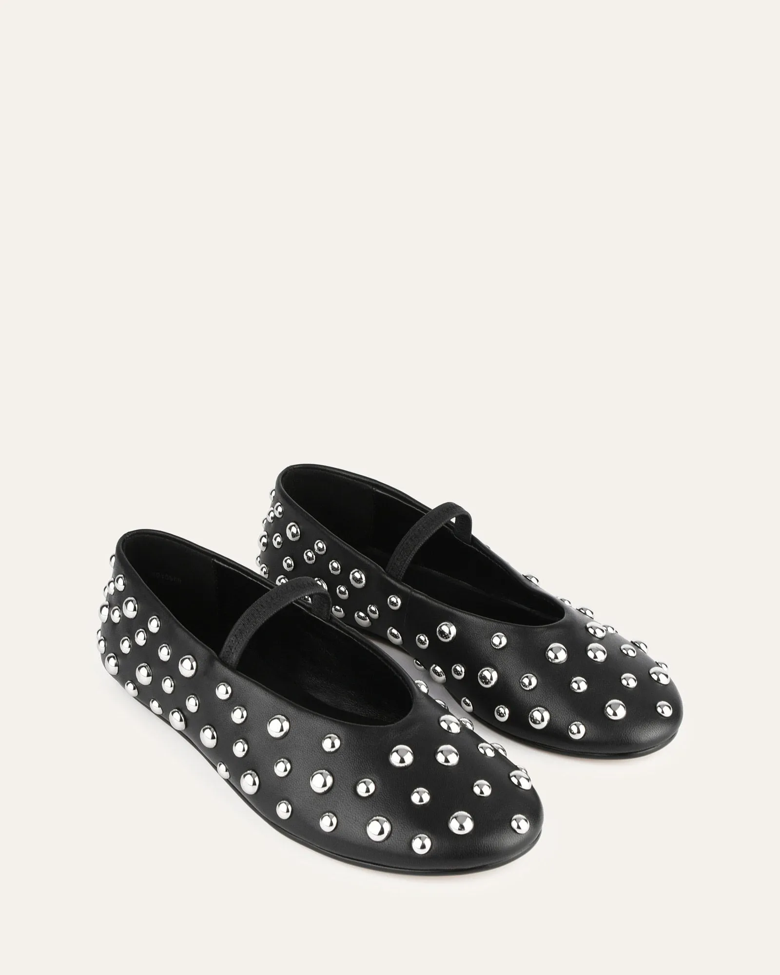 GOLDIE CASUAL FLATS SCHWARZES LEDER