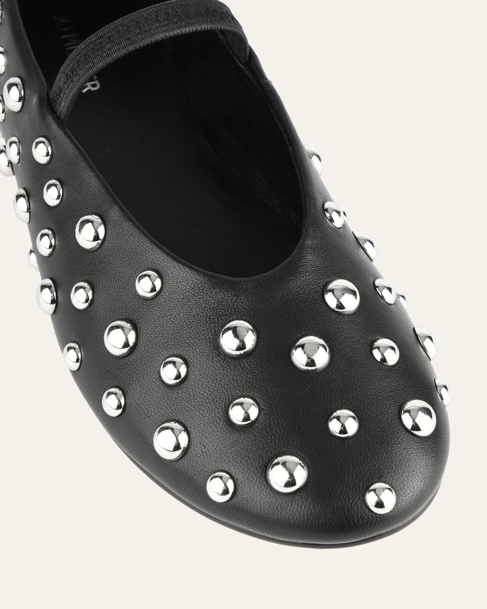 GOLDIE CASUAL FLATS SCHWARZES LEDER