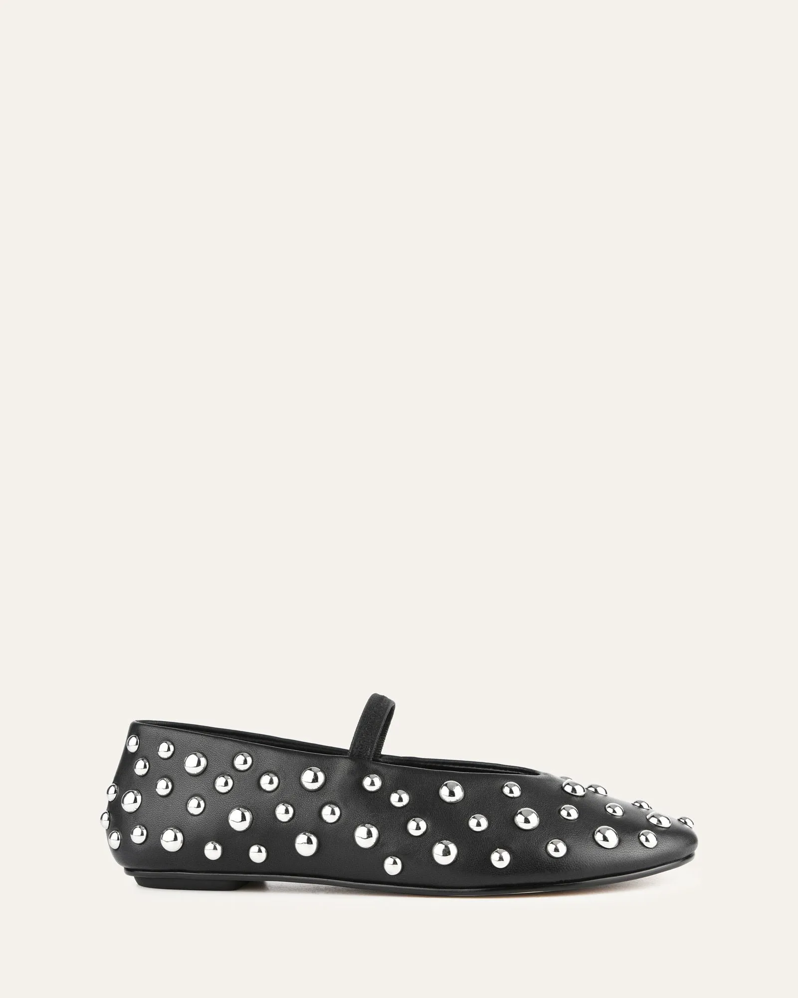 GOLDIE CASUAL FLATS SCHWARZES LEDER