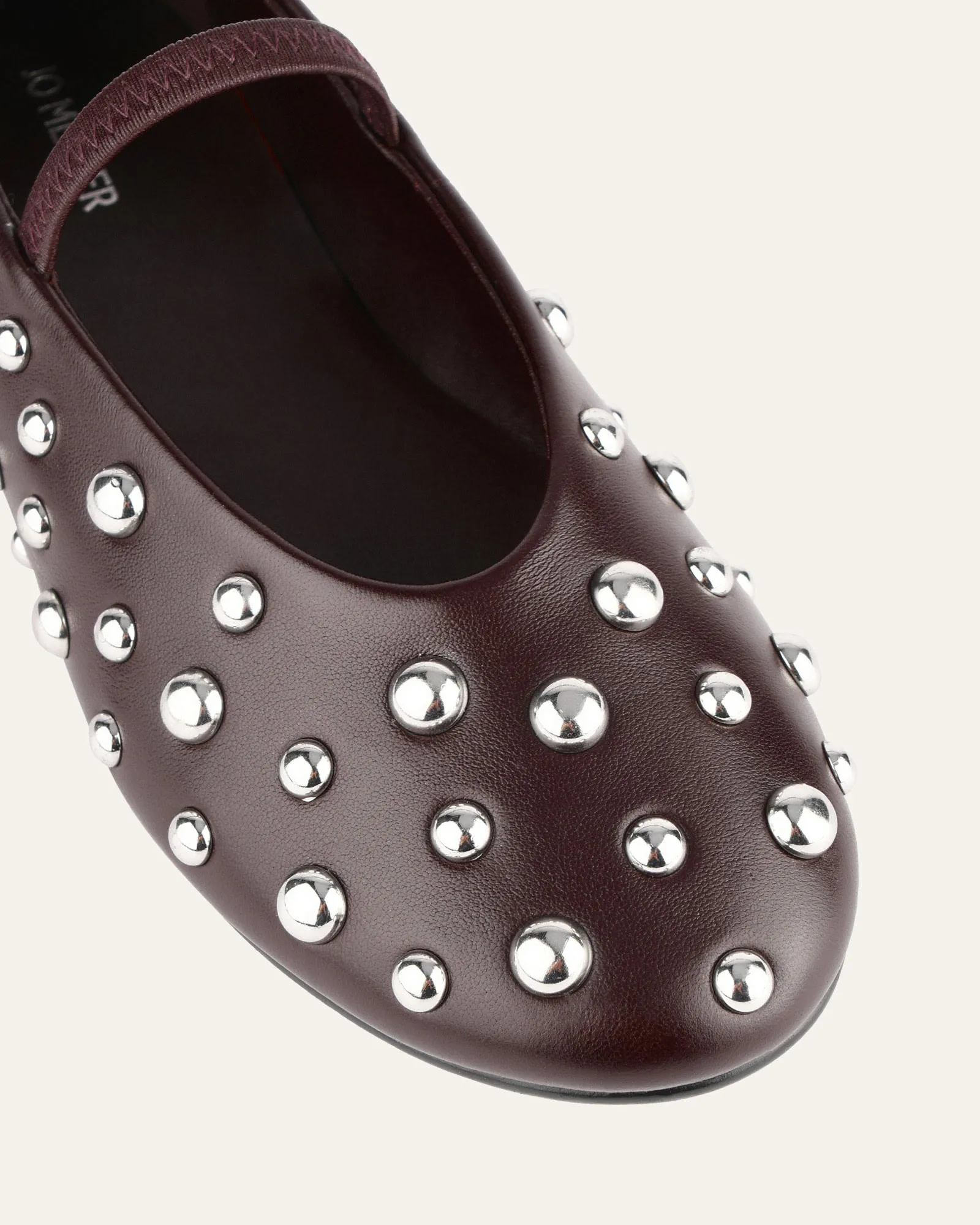 GOLDIE CASUAL FLATS MERLOT LEDER