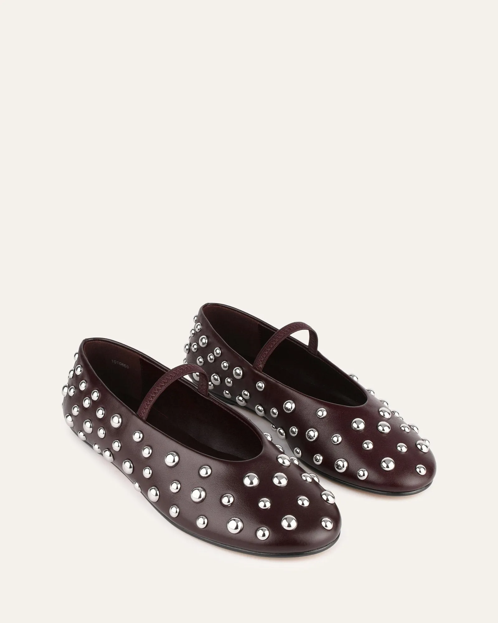 GOLDIE CASUAL FLATS MERLOT LEDER