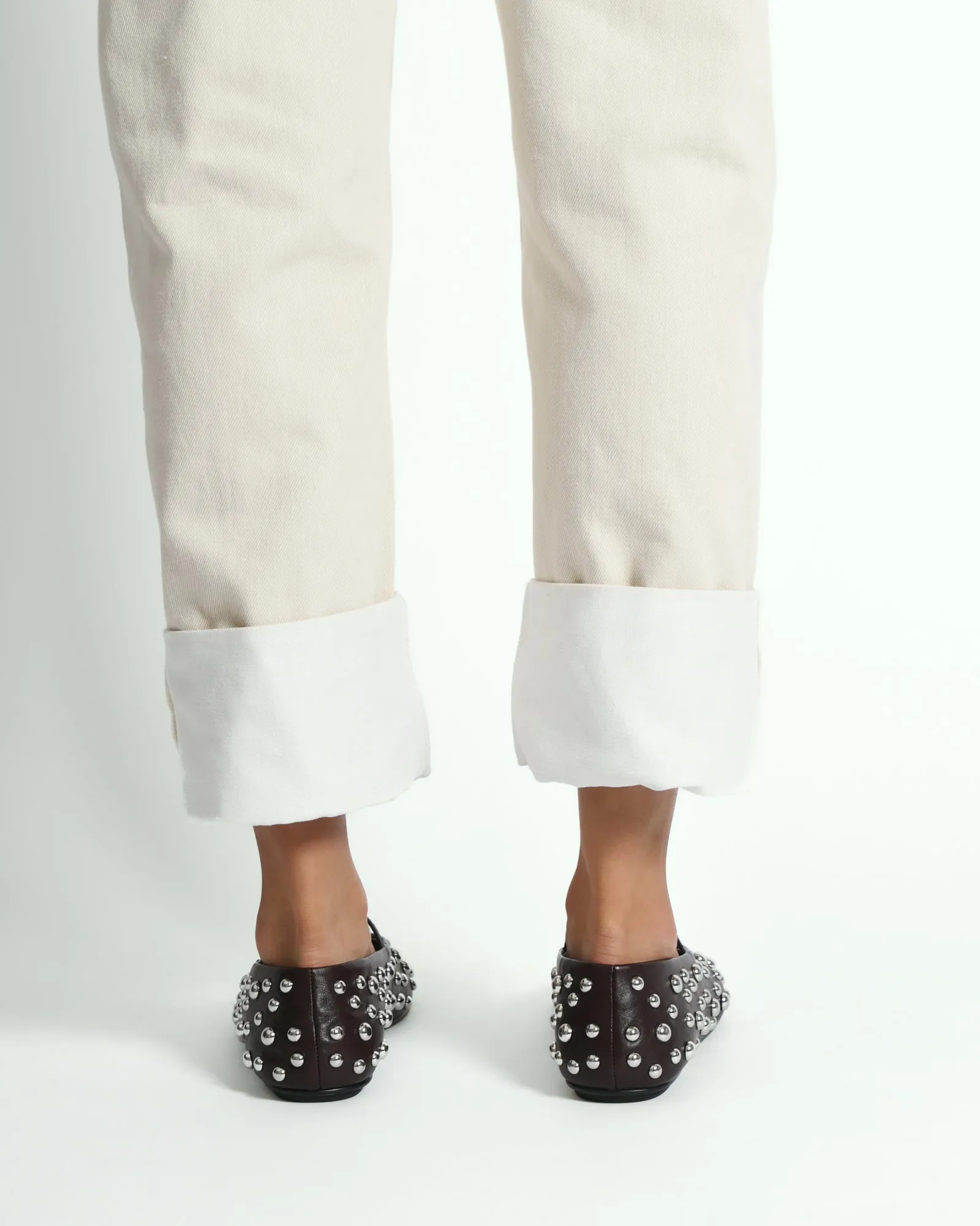 GOLDIE CASUAL FLATS MERLOT LEDER