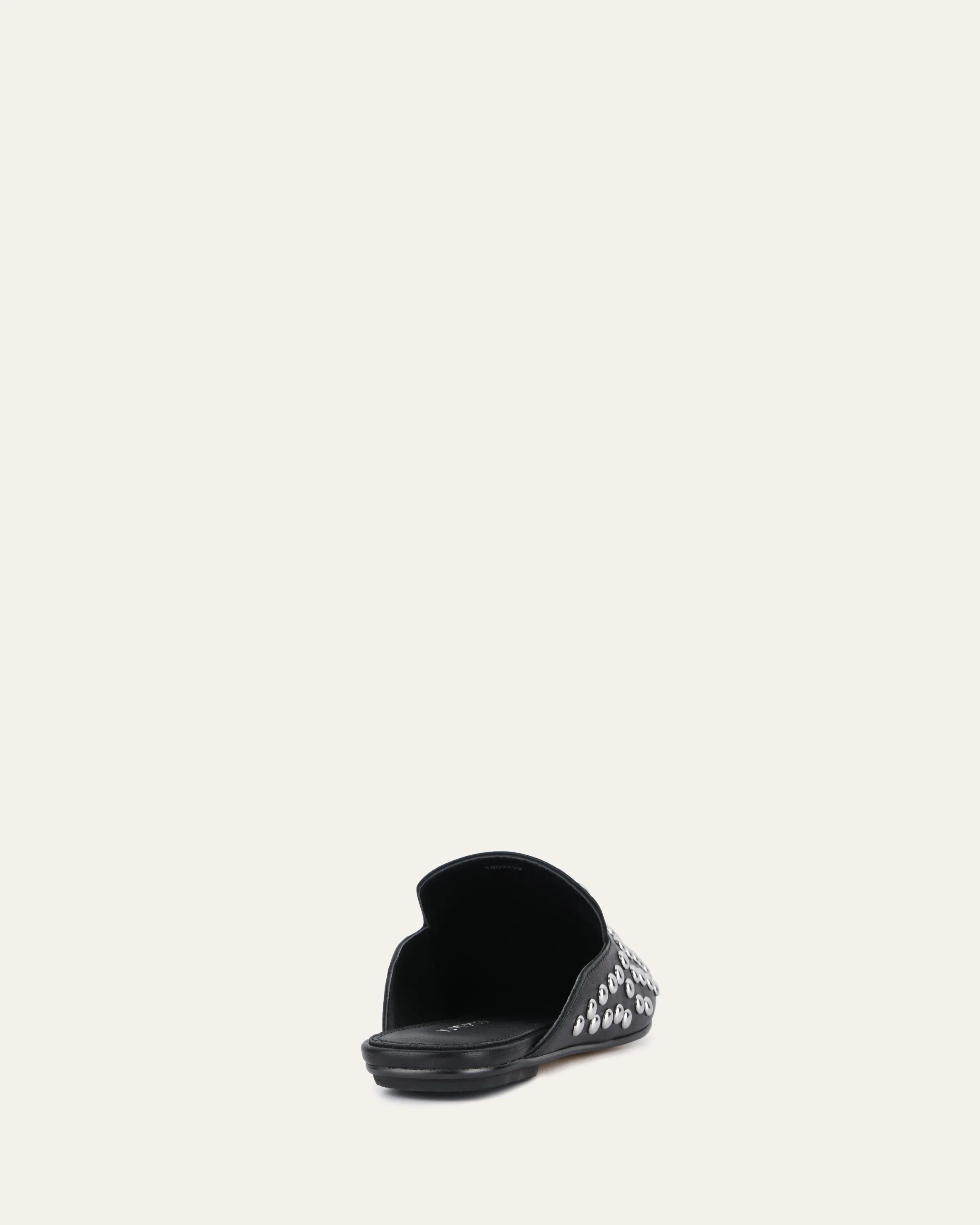 GRACIE CASUAL FLATS SCHWARZES LEDER