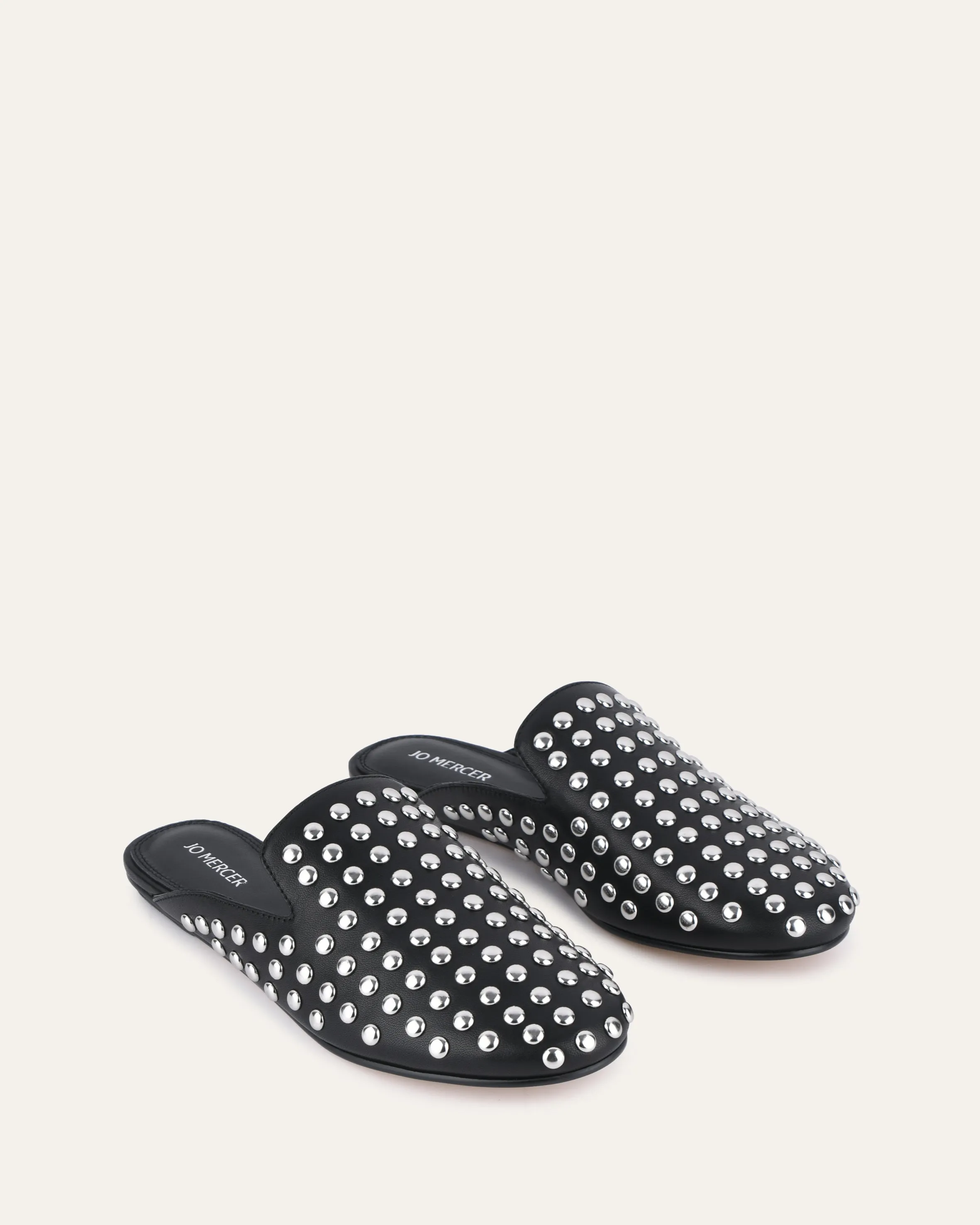 GRACIE CASUAL FLATS SCHWARZES LEDER