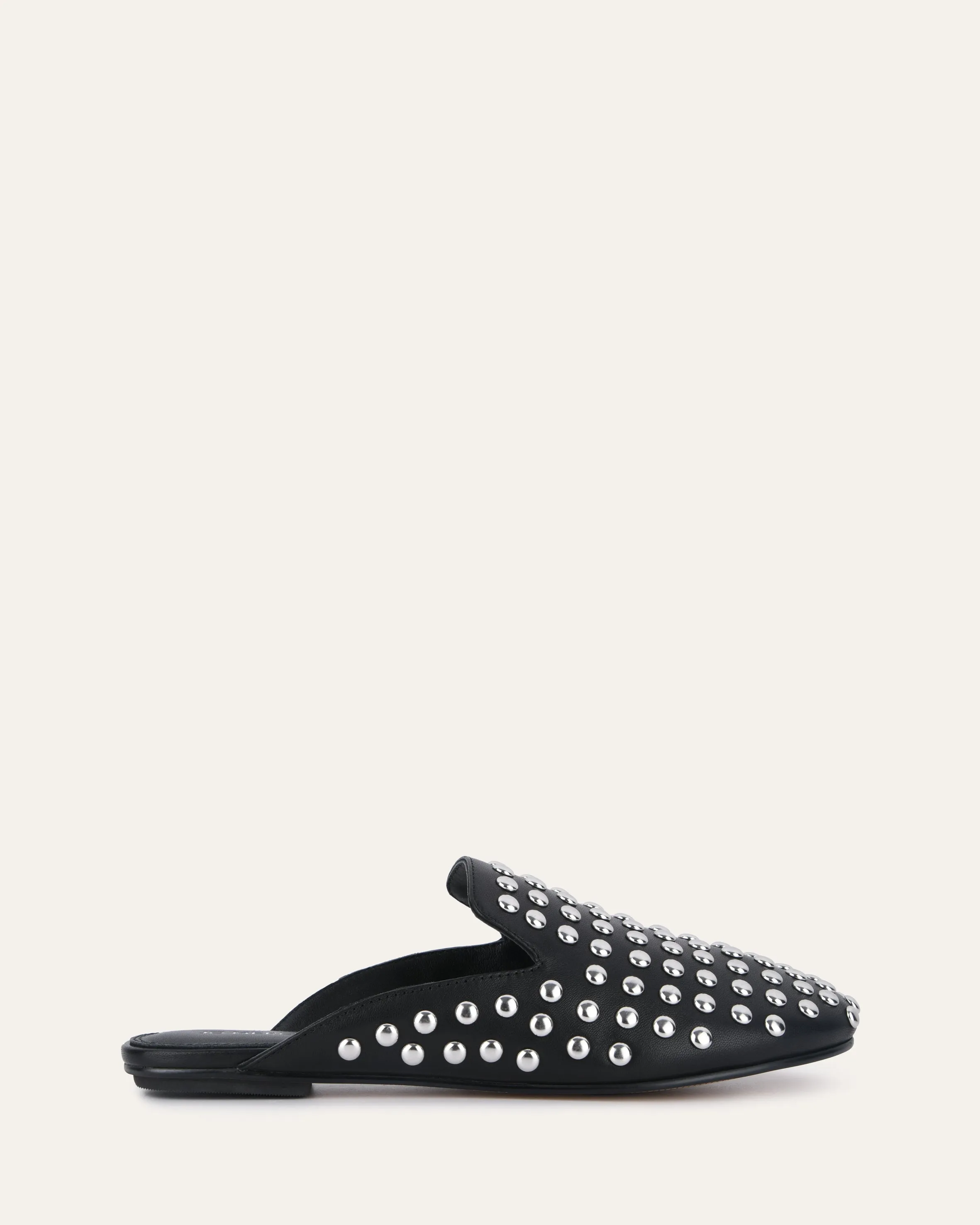 GRACIE CASUAL FLATS SCHWARZES LEDER