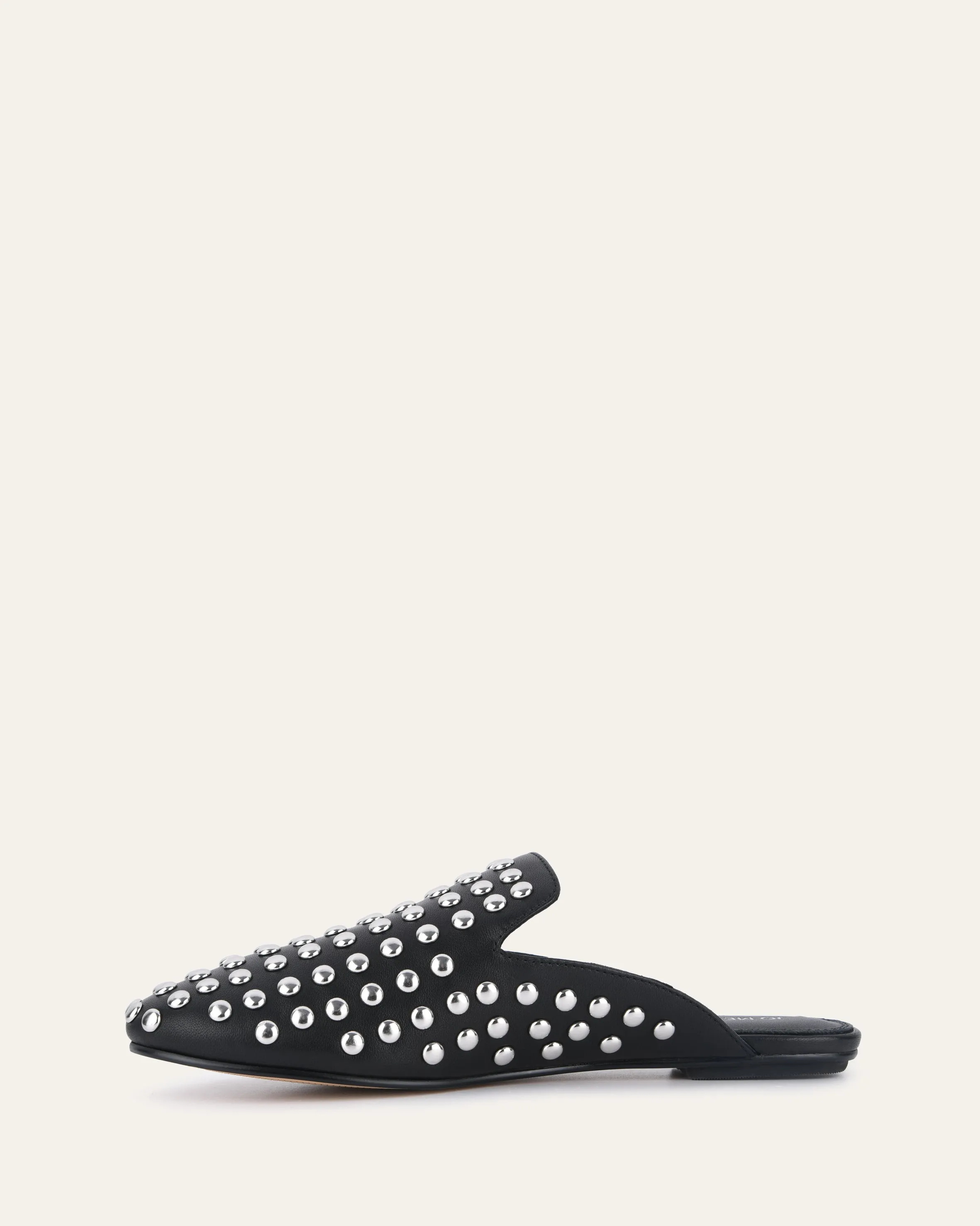 GRACIE CASUAL FLATS SCHWARZES LEDER