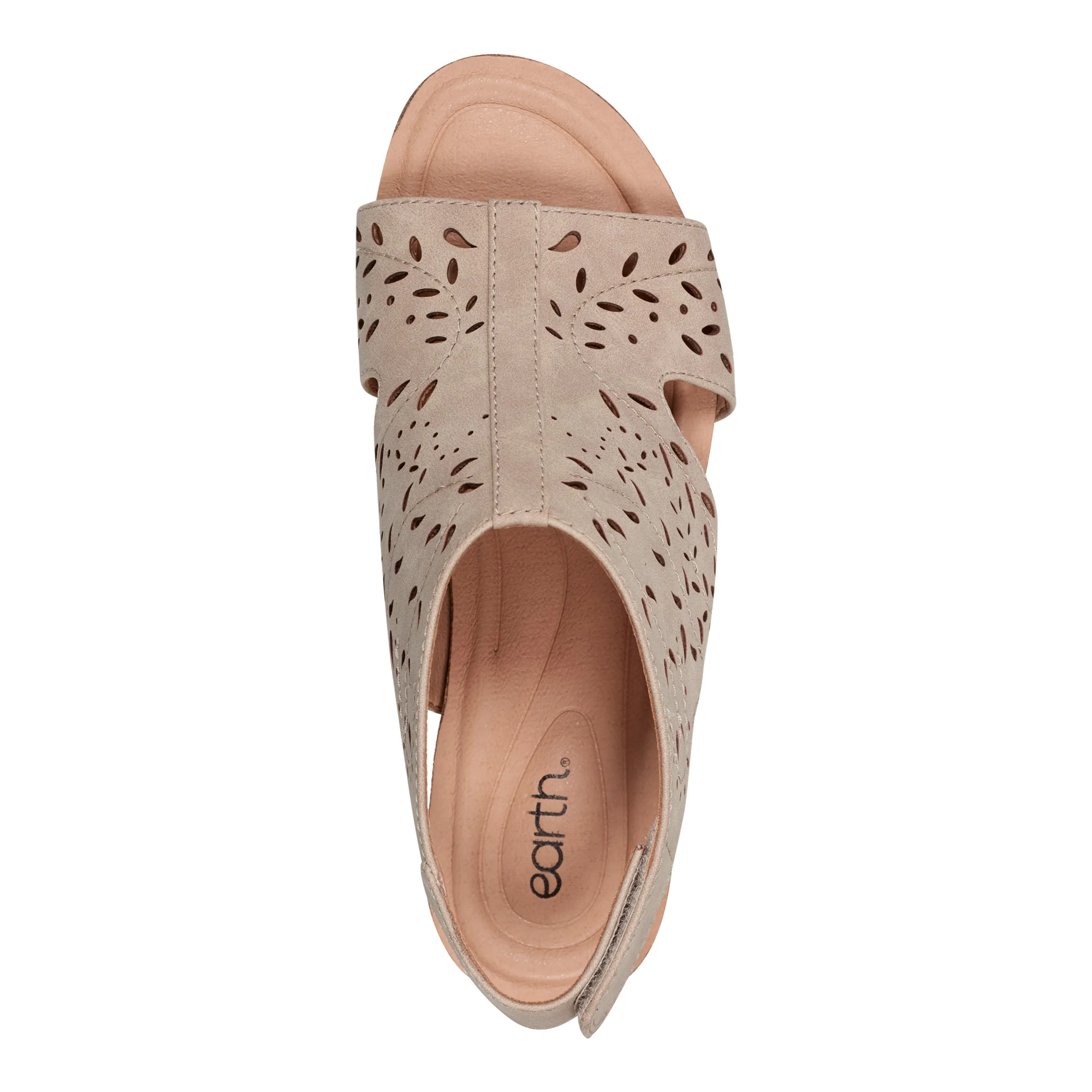 Halin Rundspitze Freizeit-Slingback Keilabsatz Sandalen