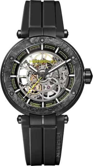 Herbelin Uhren Herbelin Newport Carbon Skelett Titan Limited Edition Uhr