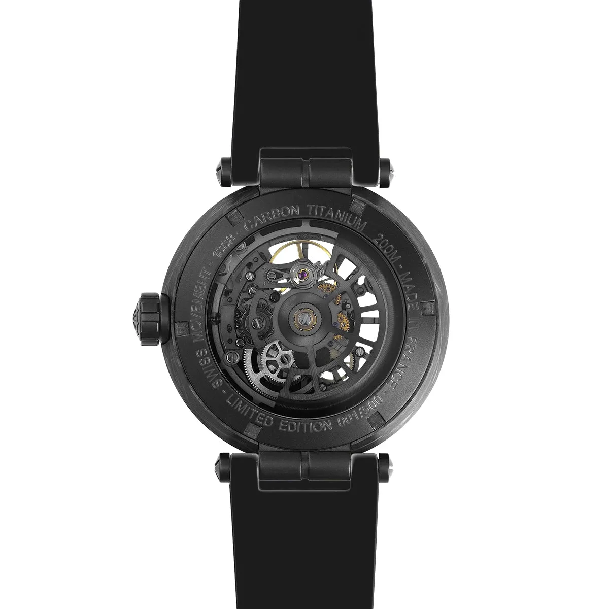 Herbelin Uhren Herbelin Newport Carbon Skelett Titan Limited Edition Uhr