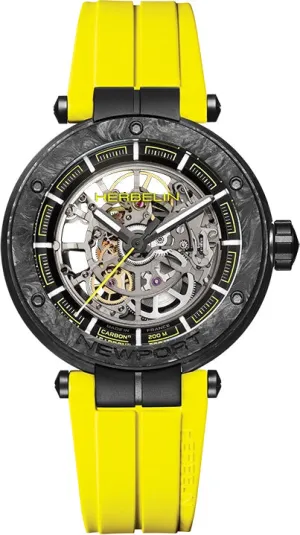 Herbelin Uhren Herbelin Newport Carbon Skelett Titan Limited Edition Uhr
