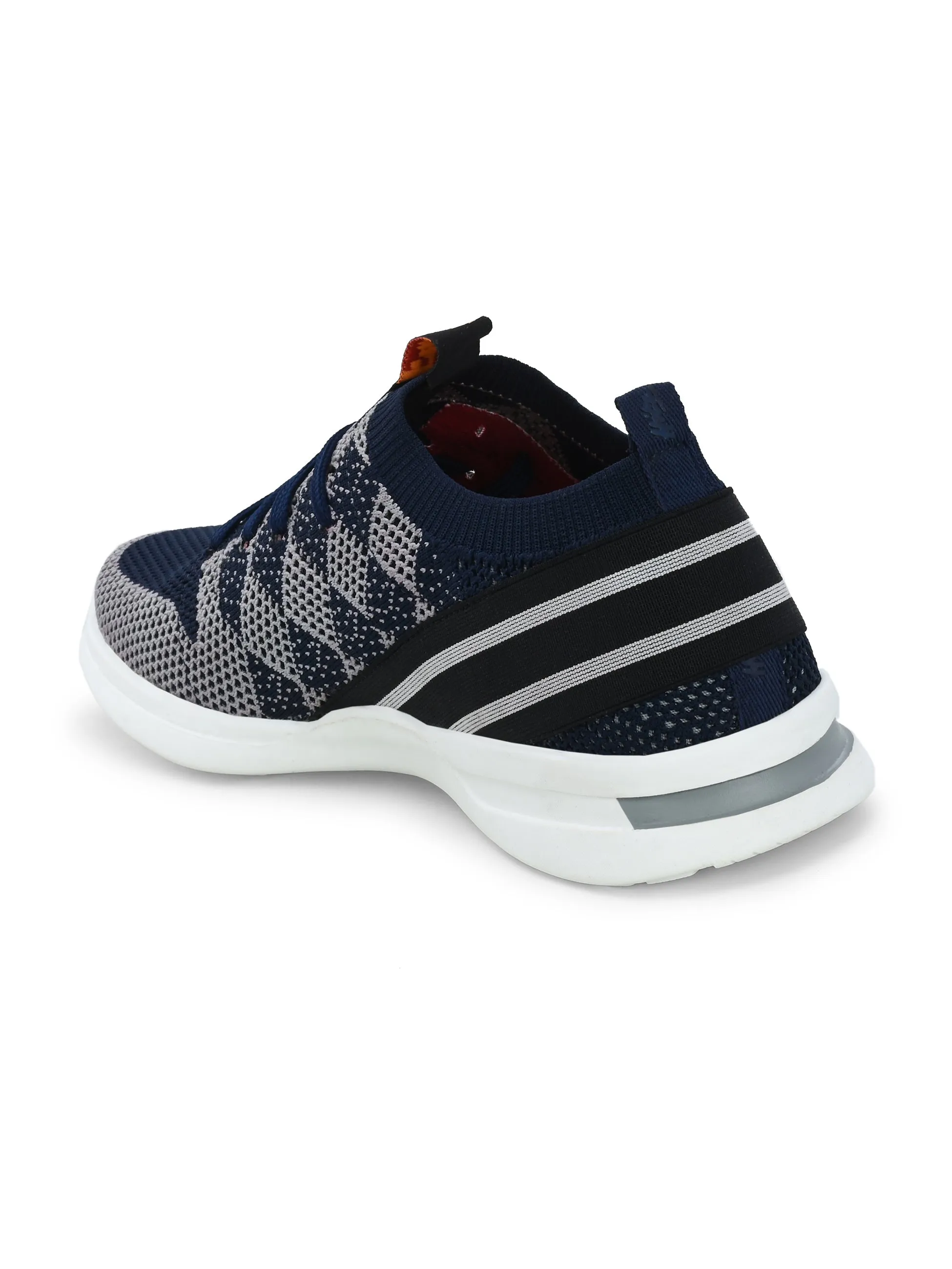 HITZ211 Herren Blaue Leder Casual Schnürschuhe