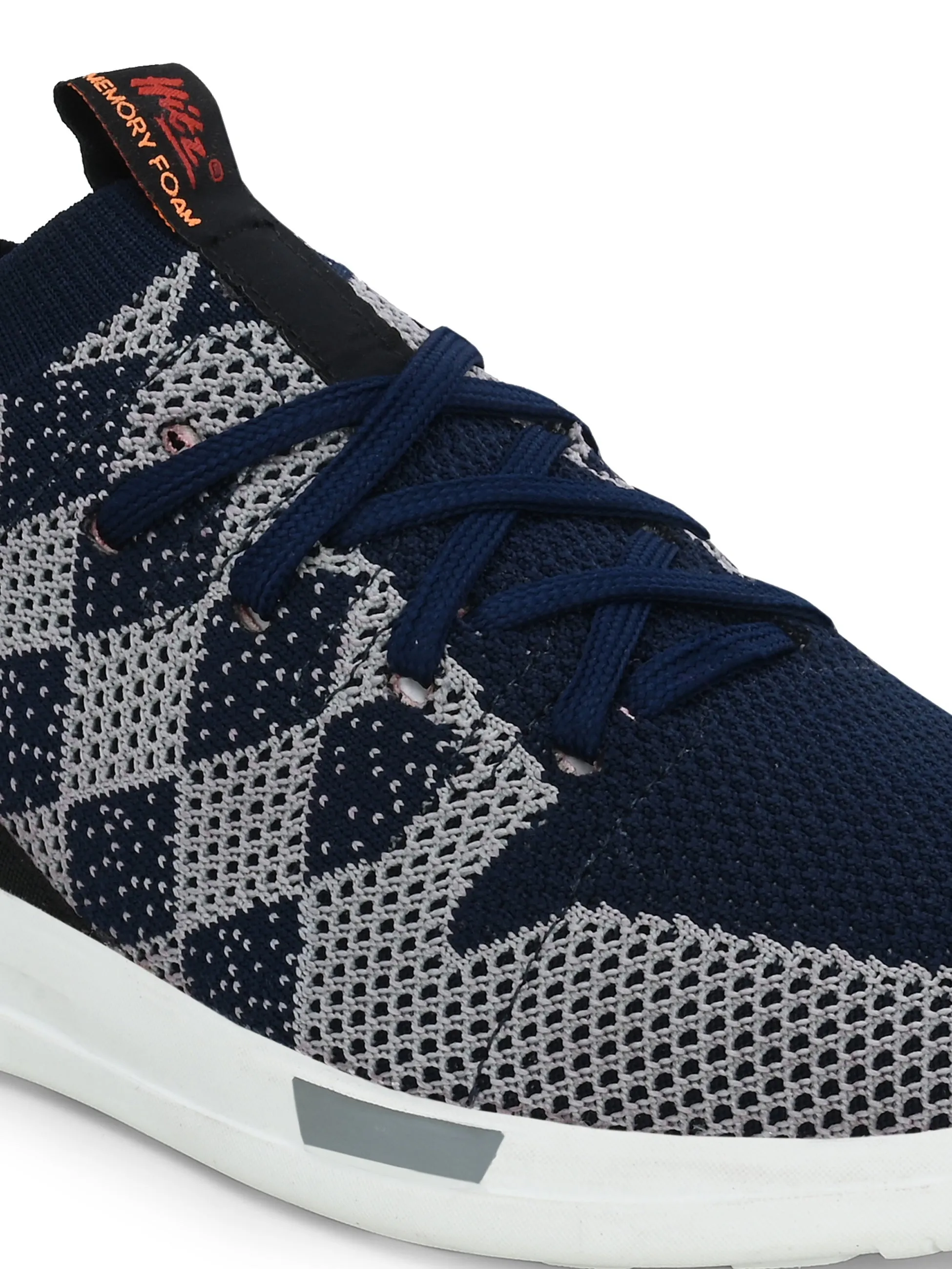 HITZ211 Herren Blaue Leder Casual Schnürschuhe