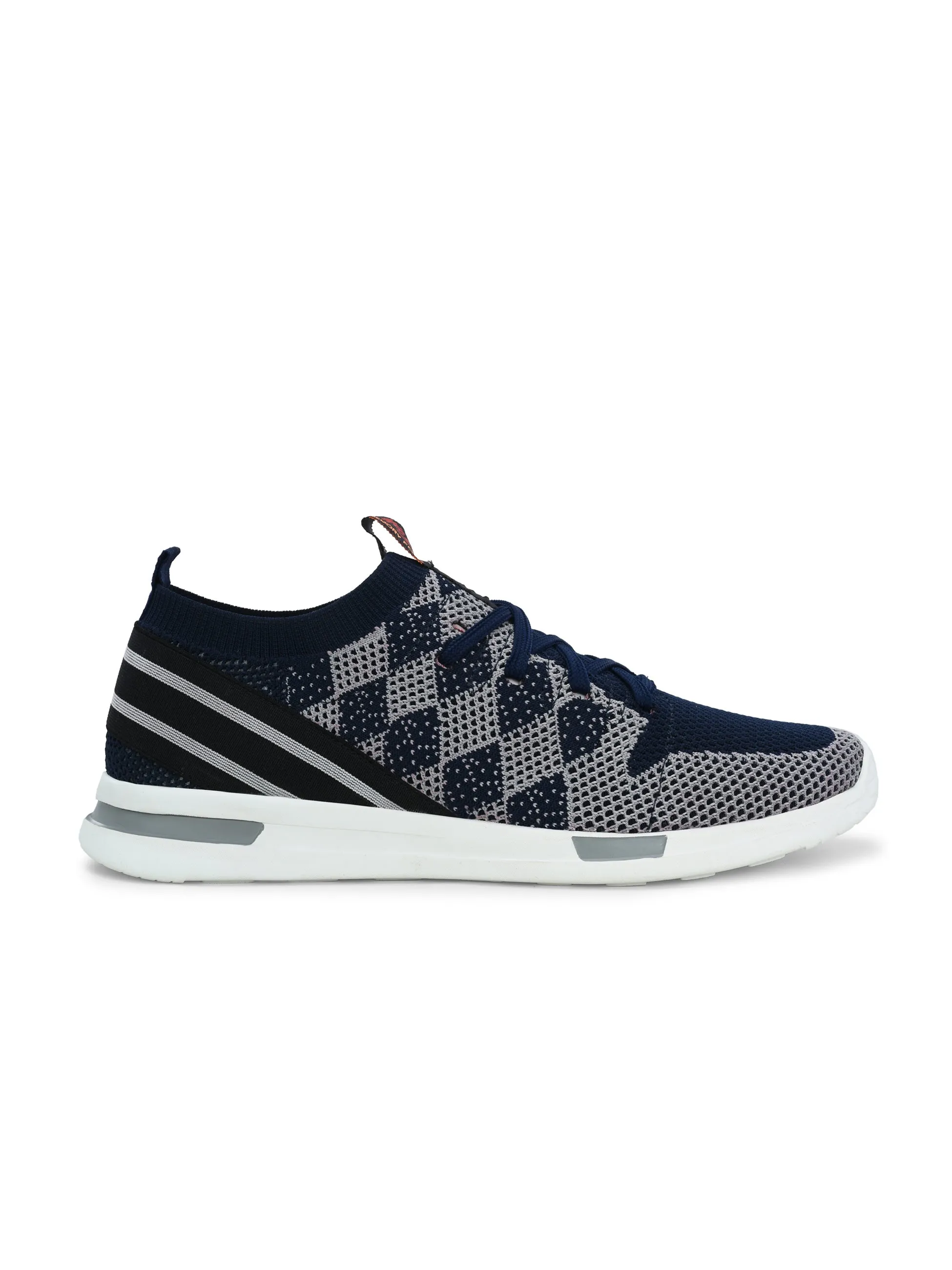 HITZ211 Herren Blaue Leder Casual Schnürschuhe