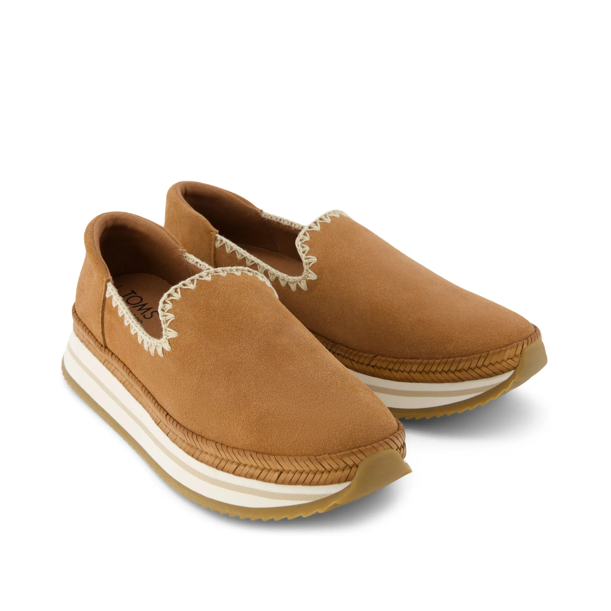 Jocelyn Brown Wildleder Deco-Stich Espadrille Sneaker