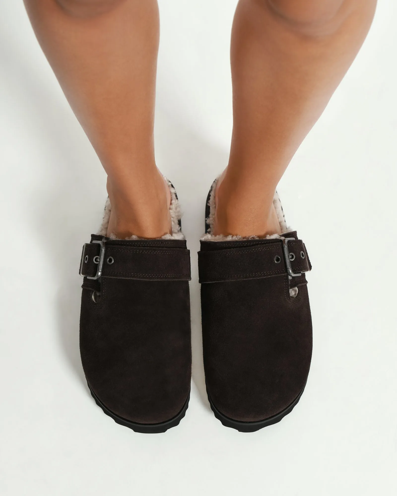JUNIPER CASUAL FLATS BITTER SCHOKO SUEDE