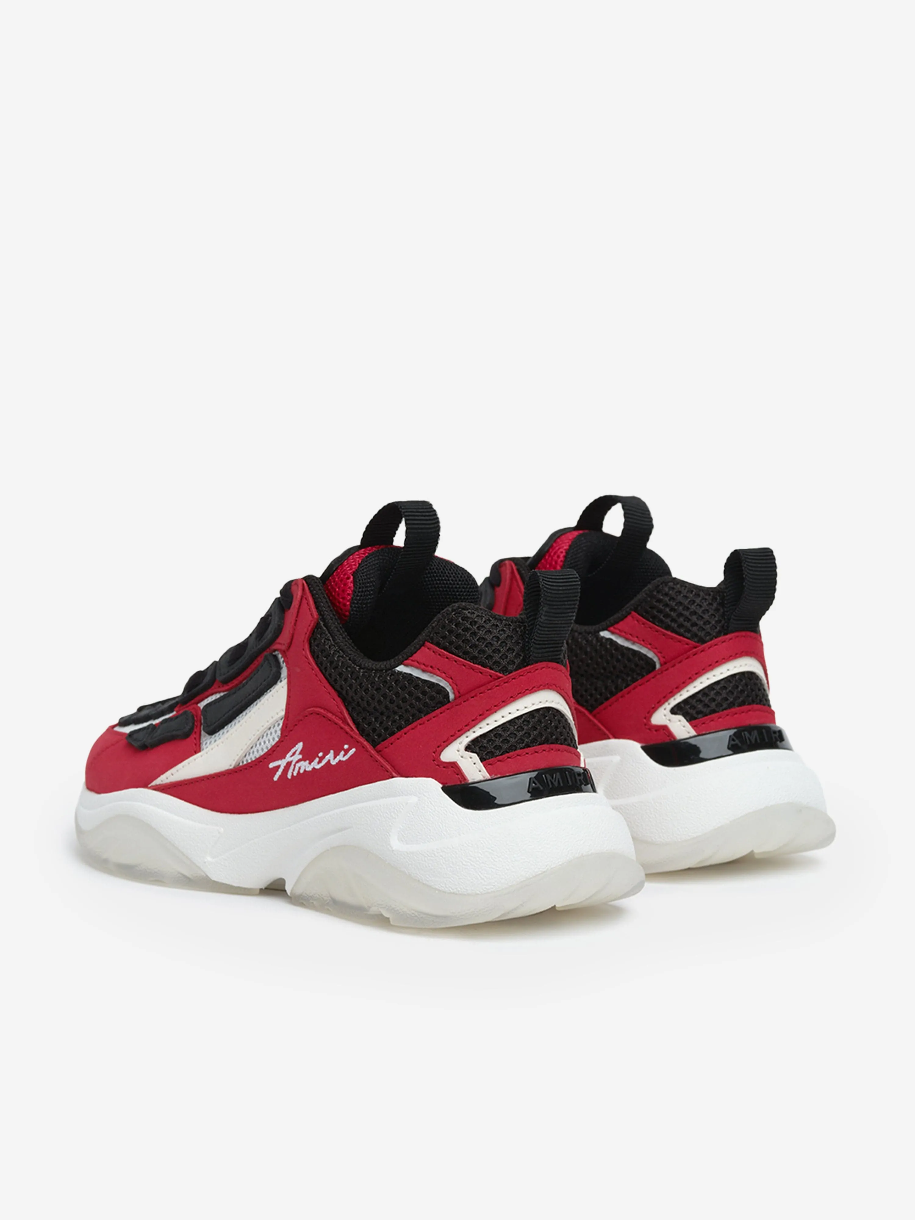 Kinder Leder Bone Runner Turnschuhe in Rot