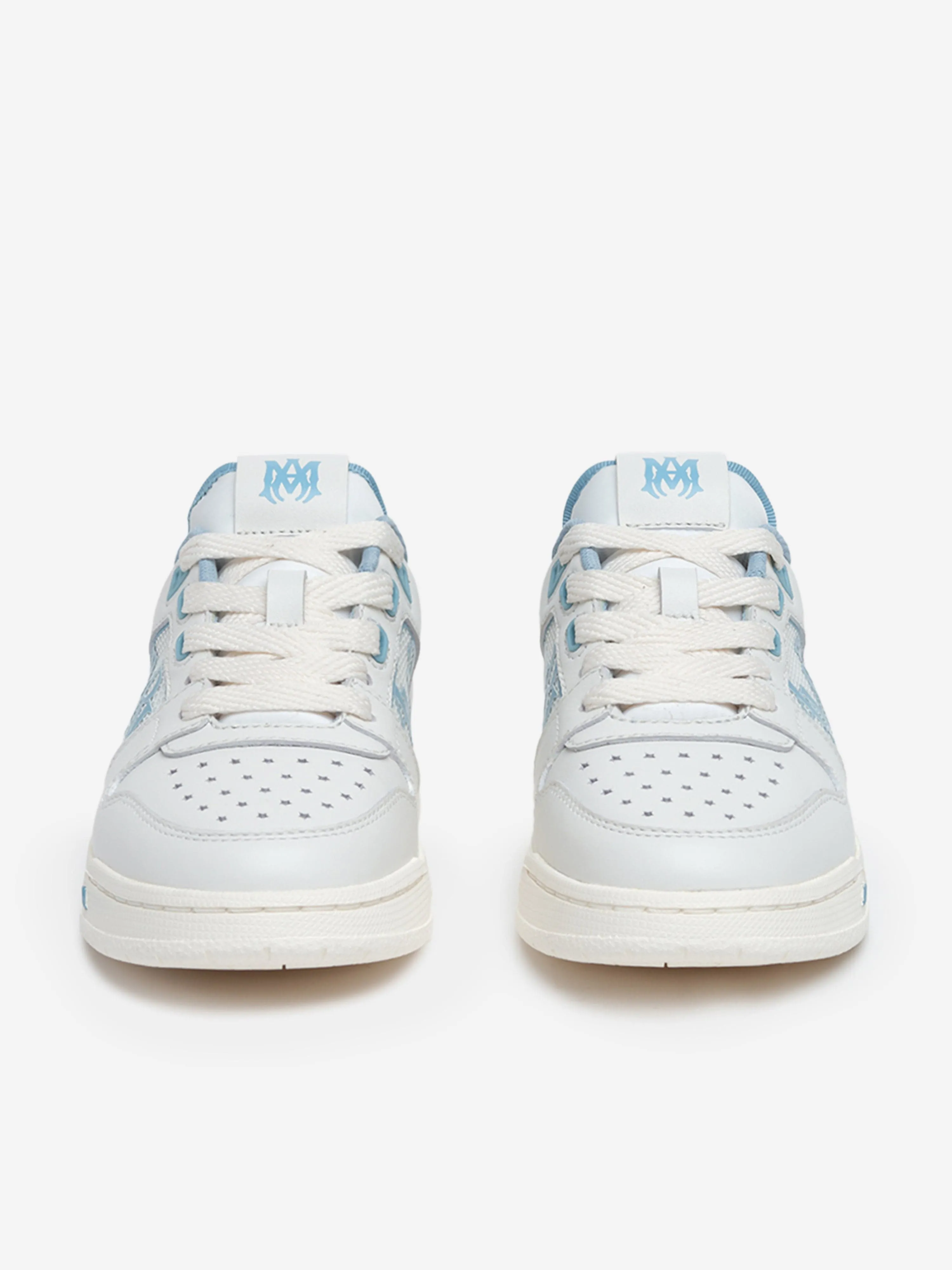 Klassische niedrige Lederturnschuhe für Kinder in Blau