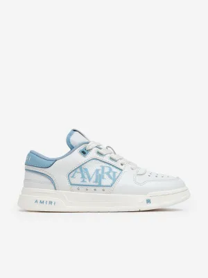 Klassische niedrige Lederturnschuhe für Kinder in Blau