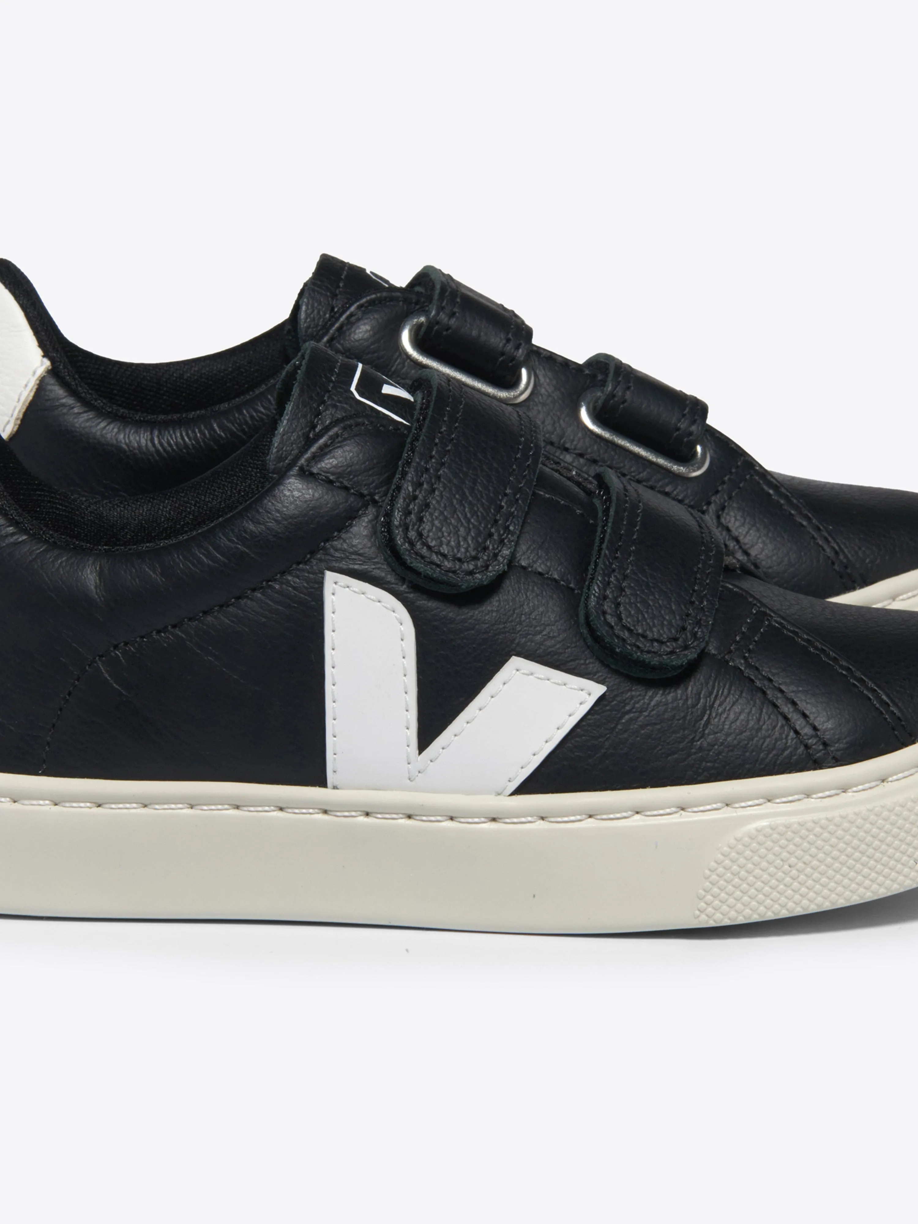 Kinder Leder Esplar Turnschuhe in Schwarz