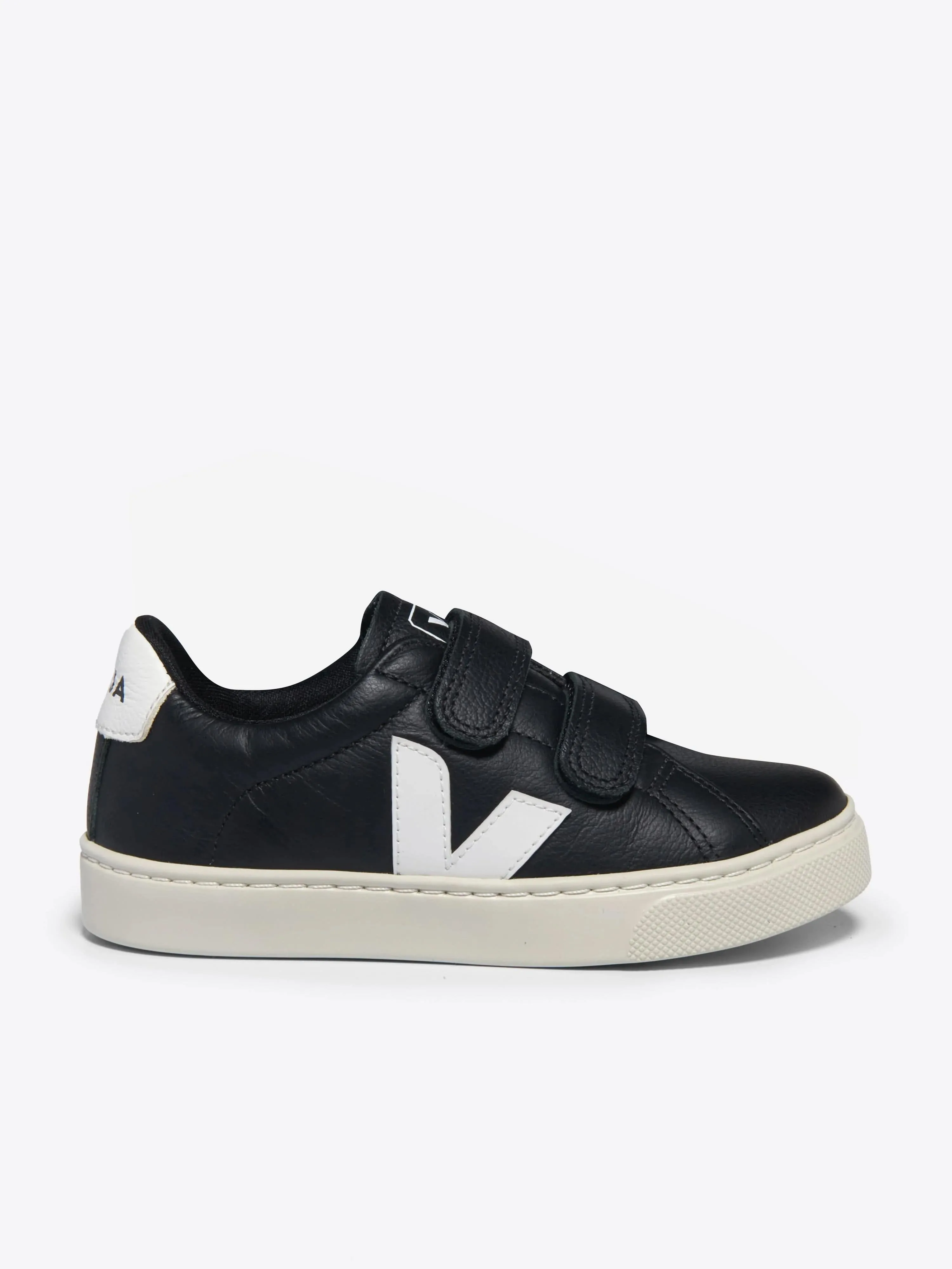 Kinder Leder Esplar Turnschuhe in Schwarz