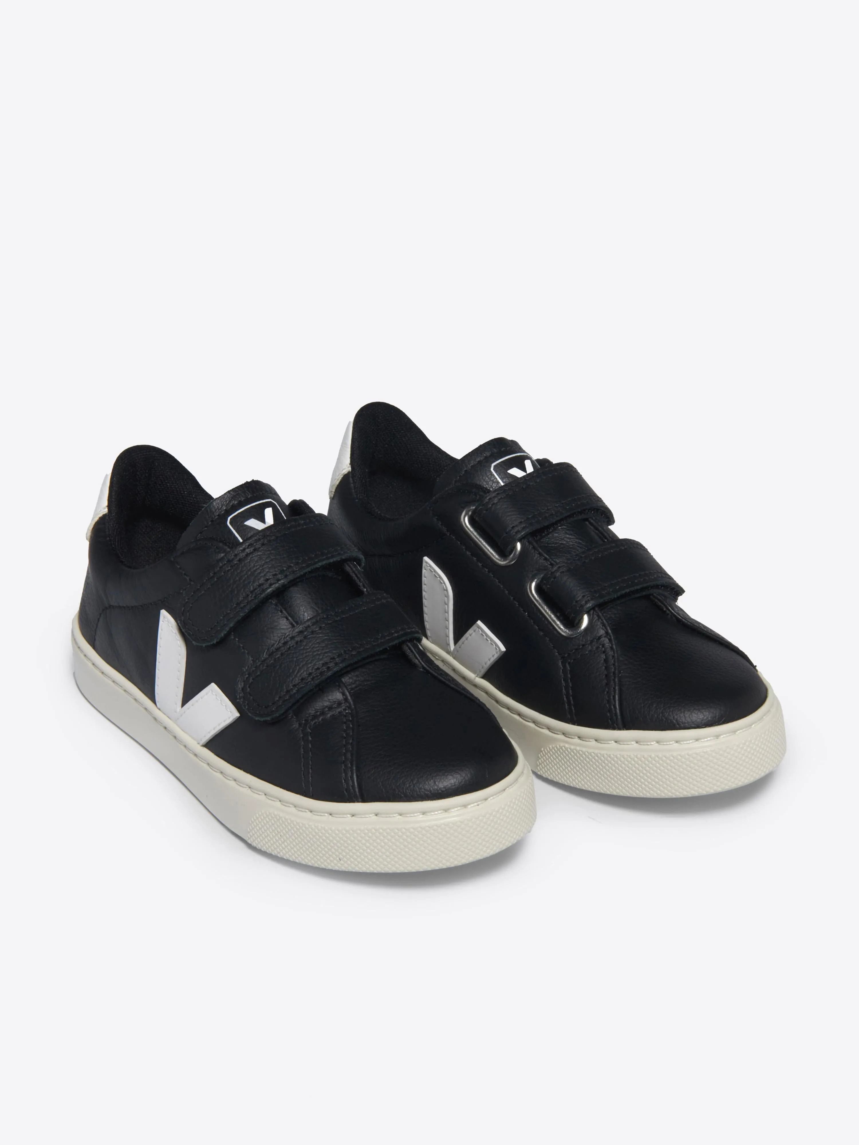 Kinder Leder Esplar Turnschuhe in Schwarz