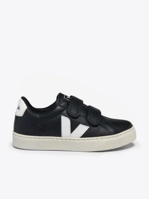 Kinder Leder Esplar Turnschuhe in Schwarz