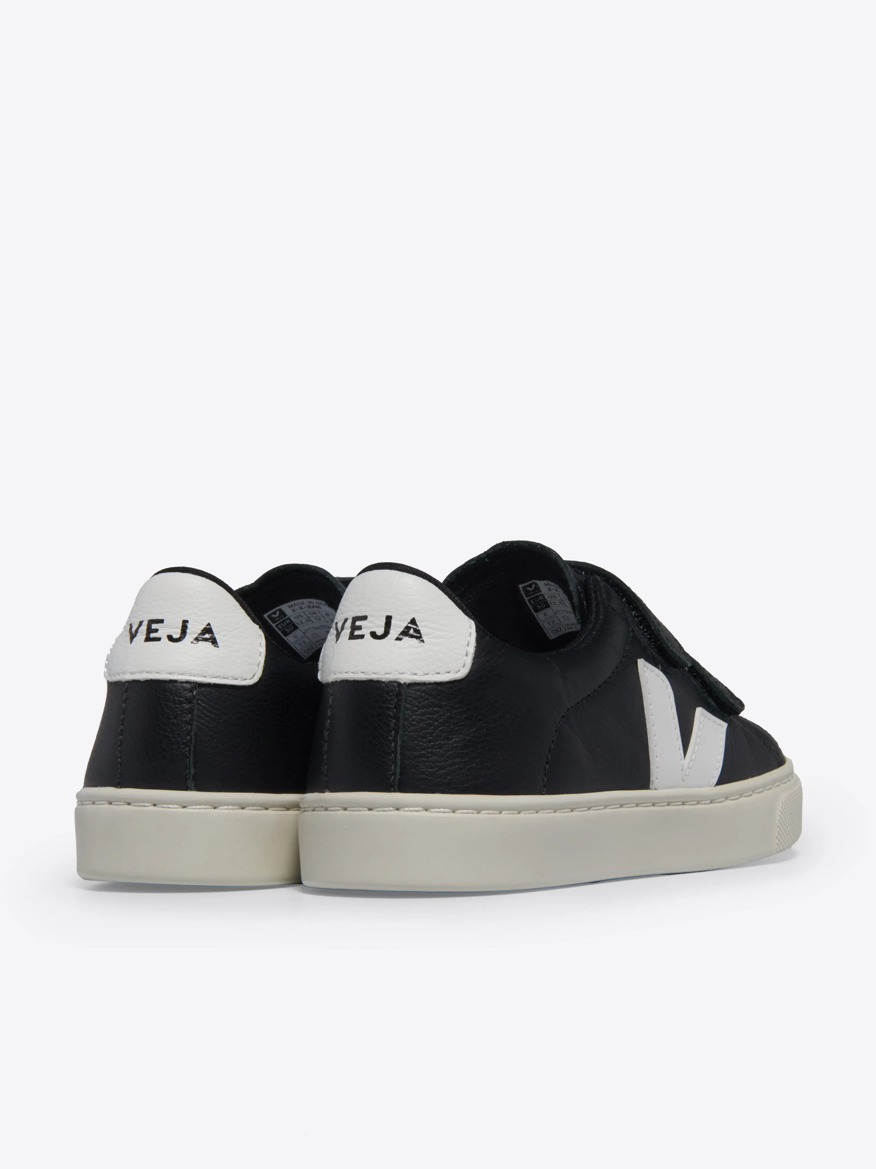 Kinder Leder Esplar Turnschuhe in Schwarz