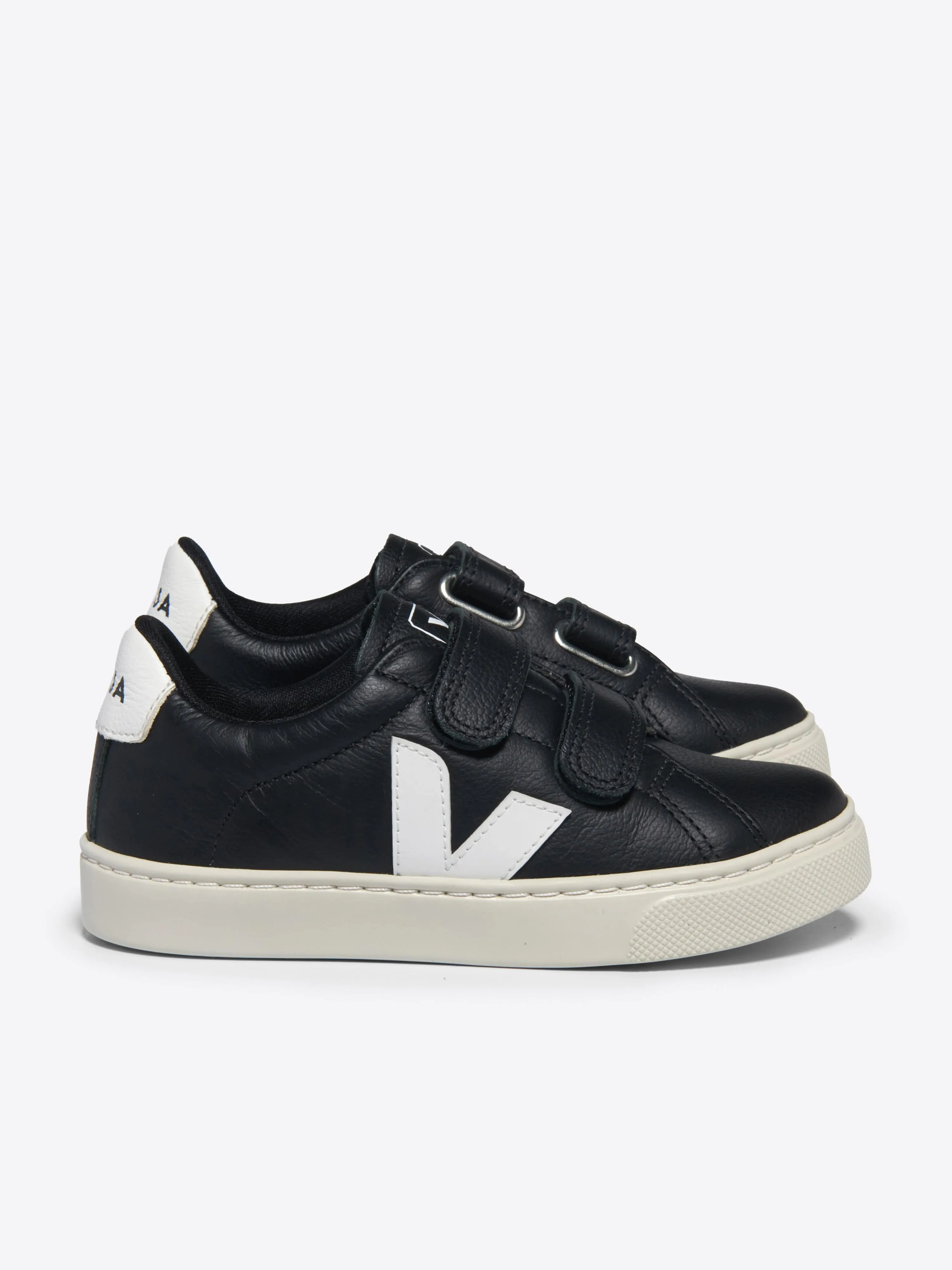 Kinder Leder Esplar Turnschuhe in Schwarz