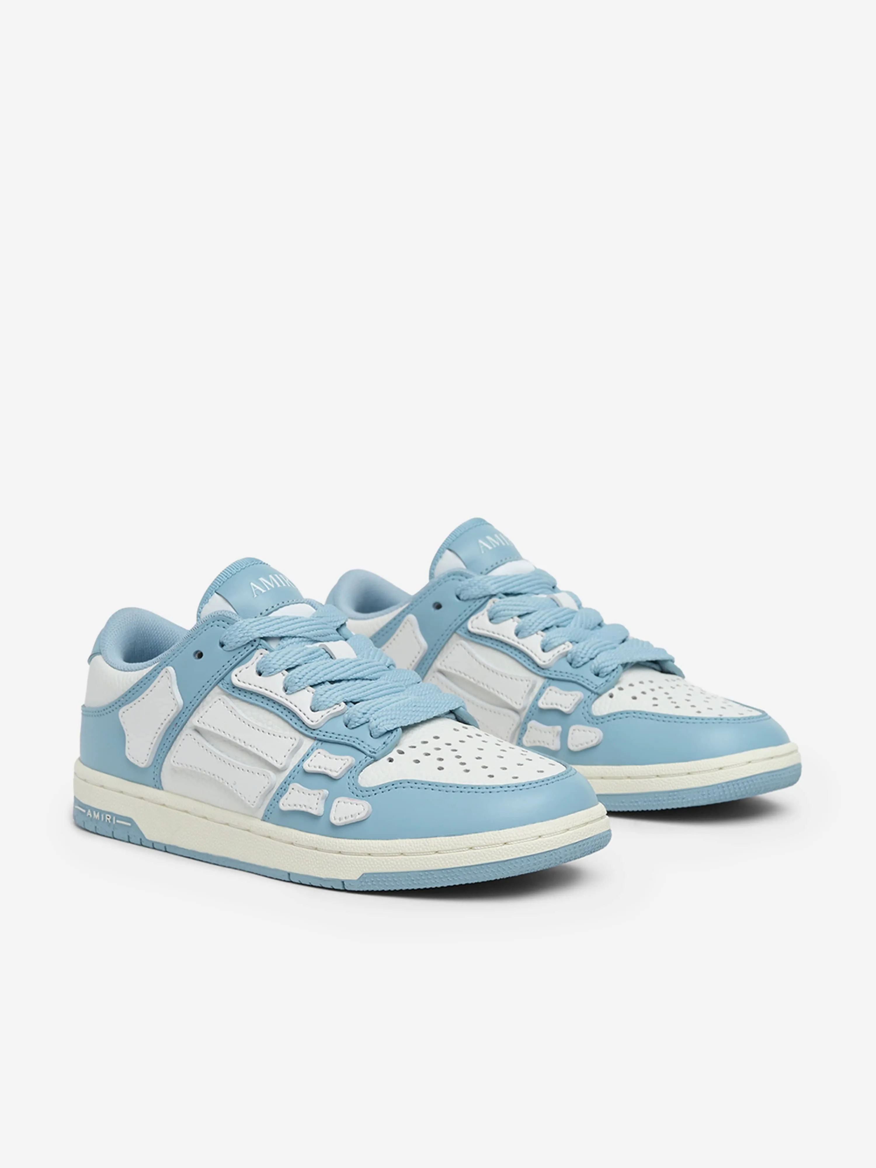 Kinder Leder Skel Top Low Turnschuhe in Blau